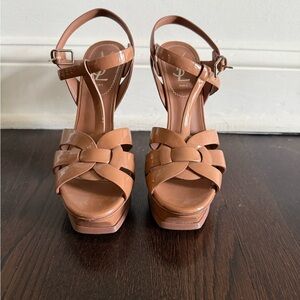 Yves Saint Laurent Tan Tribute Sandals